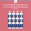 Snugell Distilled Water for CPAP Machines, Travel Size Bottles (12-Pack, 12 oz Each)  Up to 15 Days Supply  Clean, Multi-Use, Travel-Friendly, Made in USA