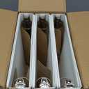 1.5-Inch 3-Ring Binder with Pockets, 1-1/2’’ Premium View Binders with Three Ring Binders Holds up to 325 Sheets US Letter Size, Bulk Pack of 6, Perfect for Home, Office, and School (1.5-inch) White