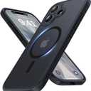 Faiono Magnetic for iPhone 17 Case [Full Camera Protection][Military-Grade Protection][Compatible with MagSafe] Shockproof Protective Slim Phone Case for iPhone 17, Black