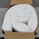 Homemate King Size76"x10"x6" Bed Wedge Pillow for Headboard - Bed Gap Filler(0-8") - Triangle Bloster Pillow Wedge - White