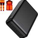 10000mah 7.4V Battery Pack for Heated Vests Jackets Suit for ORORO and Venustas, 5V2A Rechargeable Power Bank for Heated Vests Jackets Hoodies Pants Coat for Men Women Heating Vest