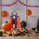 2 x Halloween Tinsel Garland Party Decorations 33FT Orange Purple Black Halloween Pumpkin Bat Garland Twist Hanging Indoor Outdoor Decorations