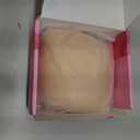 Invisible Sticky Bra Push Up, Reusable Adhesive Bra for Backless Dress, Seamless Silicone Nipple Covers for Women (D Cup, Beige, 2PCS)
