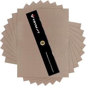 10 Pack PTFE Sheet for Heat Press - 16" x 12" Non Stick PTFE Sheets for Vinyl Heat Press Washable Reusable Heat Resistant Craft Mat