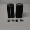 Goovilla 4x4 Post Caps Black(Actual 3.5" x 3.5"), 24 Pack Fence Post Caps with 48 Screws and Easy Installation, Sturdy Waterproof Plastic Deck Post Caps with Frosted Finishing Touch, Protect Wood Post