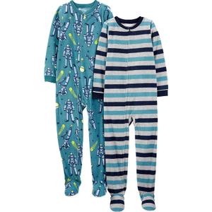 Simple Joys by Carter's Kids' Loose-fit Flame Resistant Fleece Footed Pajamas (8)