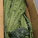 MARTINE MALL 2Pcs 48''/128 Leaves Artificial Ferns for Outdoors Look Real Fake Ferns, Large Faux Boston Ferns for Outdoor Planter Realistic UV Resistant Artificial Fake Plants for Porch Patio Hanging