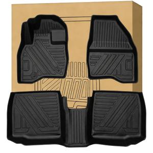 Aiqiying Floor Mats Compatible with Ford Explorer 2015-2019 ModelsAll Weather Carpet Liners Waterproof Durable Custom-Fit Front Rear Rows Full Set Protection TPE Accessories