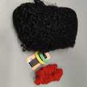 Afro Puff Drawstring Ponytail Human Hair 8a Brazilian Virgin Hair 2 Clip In Natural Kinky Curly Puffs Updo Chignon Buns Extension for Black Women Girls 12 Inch #1B Natural Black