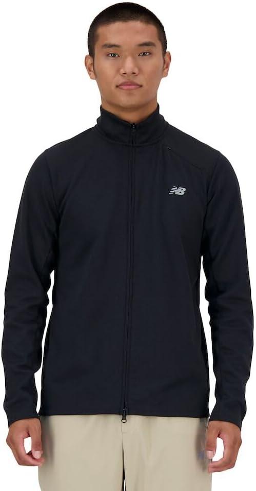 New Balance mens Tech Knit Full Zip (XX-Large, Black)