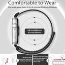 Nylon Watch Bands Compatible for Huawei Watch Fit 3/Fit 4/ Fit 4 Pro, 2 Pcs Adjustable Breathable Sport Loop Wristband Replacement Straps for Women Men
