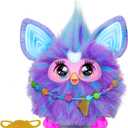 Furby Purple, 15 Fashion Accessories, Interactive Plush Toys for 6 Year Old Girls & Boys & Up, Voice Activated Animatronic