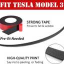 Fit Tesla Model 3 Spoiler Rear Spoiler Wing Lip Tail Trunk Spoiler Cover Compatible with 2017-2023 2024 2025 Tesla Model 3 Accessories, Matte Carbon Fiber