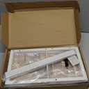 Office Desk Shelf Organizer, Wood Desktop Bookshelf Supplies Storage Rack, Shelf for Top of Desk and Dresser (White-2 Tier)