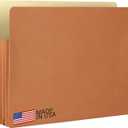 The File King Expanding Accordion File Folder  Letter Size | 5.25 Expansion, 10 Pack | Red Rope Expanding Pocket | Straight Cut Tab | Law, Accounting & Business Filing Organizer | Made in USA (Box of 10)