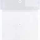 JAM PAPER Plastic Envelopes with Button & String Tie Closure & 2 Dividers - Letter Booklet - 12 3/4 x 10 1/2 - Clear - 24/Pack
