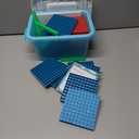 Base Ten Blocks Plastic 143 pcs Math Manipulatives Kindergarten Counting Cubes for Kids Math,Place Value Blocks for Early Counting Math Toy for 1st Grade