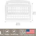 IRIS USA Dog Playpen 24" 4-Panel Puppy Playpen, 35 x 35 x 24, Puppy Fence, Dog Playpen, Dog Play Pen Indoors, Pet Fence, Puppies/Small Dogs, White