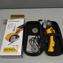 2026 New 3000mAh Electric Cardboard Box Cutter with 4 Blades, Cordless Electric Scissors with Safety Lock & LED Light, Storage Box, 300 RPM, Electric Cutter for Fabric Carpet Carton Leather Cloth