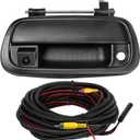 EWAY Tailgate Handle Backup Camera for Toyota Tundra 2000-2006 Reversing Camera Tailgate Liftgate Latch Handle Rear View Reverse Camera RCA Connector with Keyhole |Replaces# 69090-0C010 69090-0C030-C0