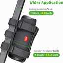 10L0L Upgraded Speaker Mount for Golf Cart Accessories, Adjustable Strap Fits Bluetooth Wireless Speaker Holder for Yamaha, EZGO, Club Car Carts and Bike, Black