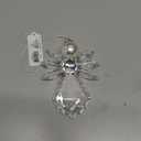 Angel Ornament Crystal Acrylic and Pearl 4.5" Tall Sun Catcher, Fan Pulll