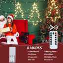 Christmas Tree Lights Battery Operated and USB Powered, Warm Light Up Window Christmas Decorations, 3 Packs String Lights for Walls, Windows, Christmas Trees, Eaves, Staircase Decorations