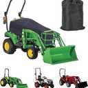 Tractor Cover Waterproof Heavy Duty Tractor Cover 420D Oxford Tractors Seat Covers Tractors Cowling Covers Accessories Compatible with John Deere Kubota Mahindra Bobcat (Blcak, Small)