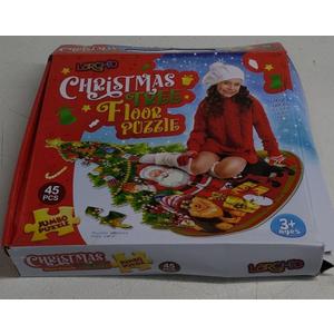 Christmas Gifts For  Christmas Floor Puzzle for Kids Ages 3-5 & 4-8, 45 Piece Blue Cardboard Jigsaw Puzzles for Kids, Learning Educational Toys Birthday, for 3 4 5 6 Year Old Girls & Boys