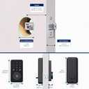 Biquole Keyless Entry Door Lock with Keypad-Electronic Door Lock with Code - Digital Deadbolt Auto Lock No APP &WiFi Suitable for Office Front/Exterior Door