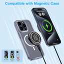 Magnetic Wireless Charger Dock Magsafe Fast Charging Pad for Android Samsung Galaxy S26 Ultra Z Fold7 Flip7 S25Ultra S24FE S23 S22,Wireless Charging Station with USB C Adapter for iPhone 17 16,Pixel10
