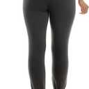 Zac & Rachel Womens Pull on Ankle Pant with Metal Tab (Black, XXXL)