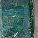 DIWI Quilted Bible Cover Medium Sizes 8.75 X 6.25 X 2.5 Inches Good Book Case Teal Color (M, C1 Butterfly Green)