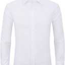 Dress Shirts for Men's Long Sleeve Button Down Shirt Slim Fit Business Formal Stretch Shirt