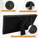 2 Pack CD Frame14.4" x 7.9" CD Display Frame for Disc and CD Box,Black Frame with Black Mat,CD Frame Display Case with Real Glass,Signed CD Music Frame for Wall and Tabletop