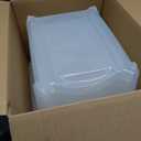 IRIS USA 19 QT Plastic Storage Box with Lid and Latches - 6 Pack - BPA-Free, See-Through Organizing Solution, Durable Nestable Stackable Containers, Secure Pull Handle - Clear