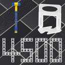 4500 Pcs Tile Leveling System Clips 1/16" (1.5mm) for Ceramic Tile and Stone Installation - DIY Tile Leveler Spacers Kit for Perfect Alignment(4500, 1/16)