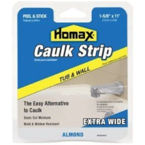 Homax Almond Silicone Caulk Strips 1-5/8 in. x 11 ft.