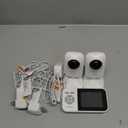 Upgrade Video Baby Monitor with 2 Cameras and Audio 2.8" Screen, Night Vision, APP, 2 Way Talk, 1200ft Long Range, Feeding Clock, Temperature Detection, Portable Wireless Baby Cam Home Use