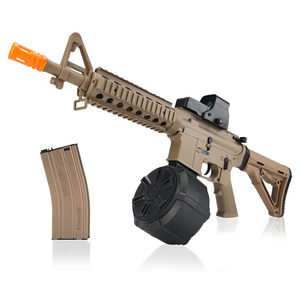 BIU BLASTER Gel Ball Blaster 280+ FPS,100+ Ft Range Full Size Splatter Ball Blaster 1500+ Capacity Drum 7.4v 1200mAh Battery Electric Automatic Splat Blaster for Ages 14+ Years Outdoor Game Toy