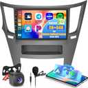 2G+64G Android 13 Stereo for Subaru Legacy Outback 2010-2014 with Wireless Car Play Android Auto Mirror Link, 9 Inch Touchscreen Android Head Unit with GPS RDS SWC