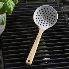 Kitchen Ladle Strainer, Large Slotted Spoon with High Heat Resistant BPA Free, Non Stick Cooking Skimmers For Draining & Frying