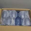 24pcs Blue Plastic Wine Glasses 13.5oz Reusable Acrylic Wedding Goblets Toasting Glassware Unbreakable Wine Cups with Long Stem Crystal Drinking Glasses Champagne Flutes for Bar Restaurants Party, Large
