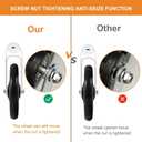 2Pcs 6 Inch Replacement Wheelchair Wheels for Walkers - Environmentally Friendly Rubber Material, Wear-Resistant PU Tires, Anti-Slip, and Durable ABS Wheel Hub (6IN Narrow 2Pcs)
