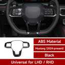 Youtaiche Car ABS Carbon Fiber Trim Decal Sticker Interior Trim Cover Accessories for 2024 2025 2026 Ford Mustang