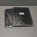 2 x 4 Pack College Ruled Notebook, Soft Black Cover Spiral Notebook, Memo Notepad Sketchbook, Students Office Business Diary Spiral Book Journal, 50 Pages, 25 Sheets, 10 x 7.5 Inch