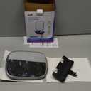 TAILI Fogless Mirror for Shower with Squeegee,Removable Fog Free Suction Mirror with Razor Holder for Shower Accessories,Bathroom, Adjustable,Shatterproof - for Men and Women-Black (12.6"L x 6.6"W)