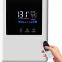 Tankless Water Heater Electric 110 V 5500W, Instant Hot Water Heater Under Sink, On Demand For Point Of Use for Bathroom and Faucet with Remote Control & LCD Touch Screen, Space-Saving (White)