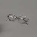 TJUTR Fashion Clear Glasses Non Prescription Fake Glasses for Women Blue Light Blocking Rectangle Metal Glasses Frame (A3 Silver)