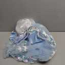 iTVTi Girls Princess Dress Kids Halloween Carnival Party Cosplay Costume Toddler Puffy Sleeve Blue Fancy Outfit (2-3T)